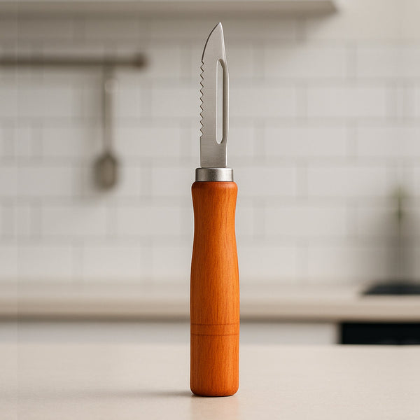 Wooden Handle and Stainless Steel Vegetable Peeler