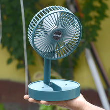 Adjustable Portable Desktop Fan - Telescopic Silent Personal Cooling for Office & Travel (Battery Not Include)