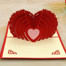 3D -Up Greeting Card (1 Pc): Birthday, Love, Christmas