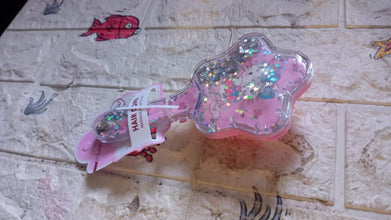 Cartoon Hair Brush Massage Shower Comb Blur Wet Salon Hair Brushes Hair Styling Tools, Glitter Comb, Soft & Smooth Brush, Mermaid Brush For Kids Return Gifts For Kids (1 Pc ), Hair accessories