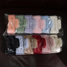 Big-Size Soft Faux Fur Hair Claw Clips (12 Pc)